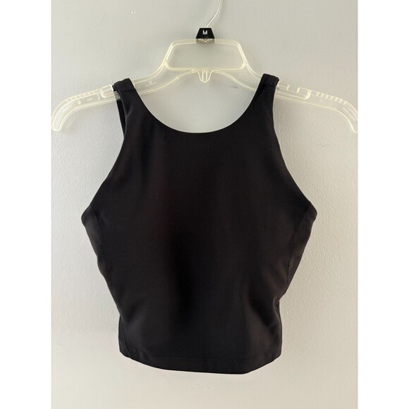 Lululemon Align High Neck Tank Top Womens Size 4 Black Workout Gym Built-In Bra - Picture 1 of 11